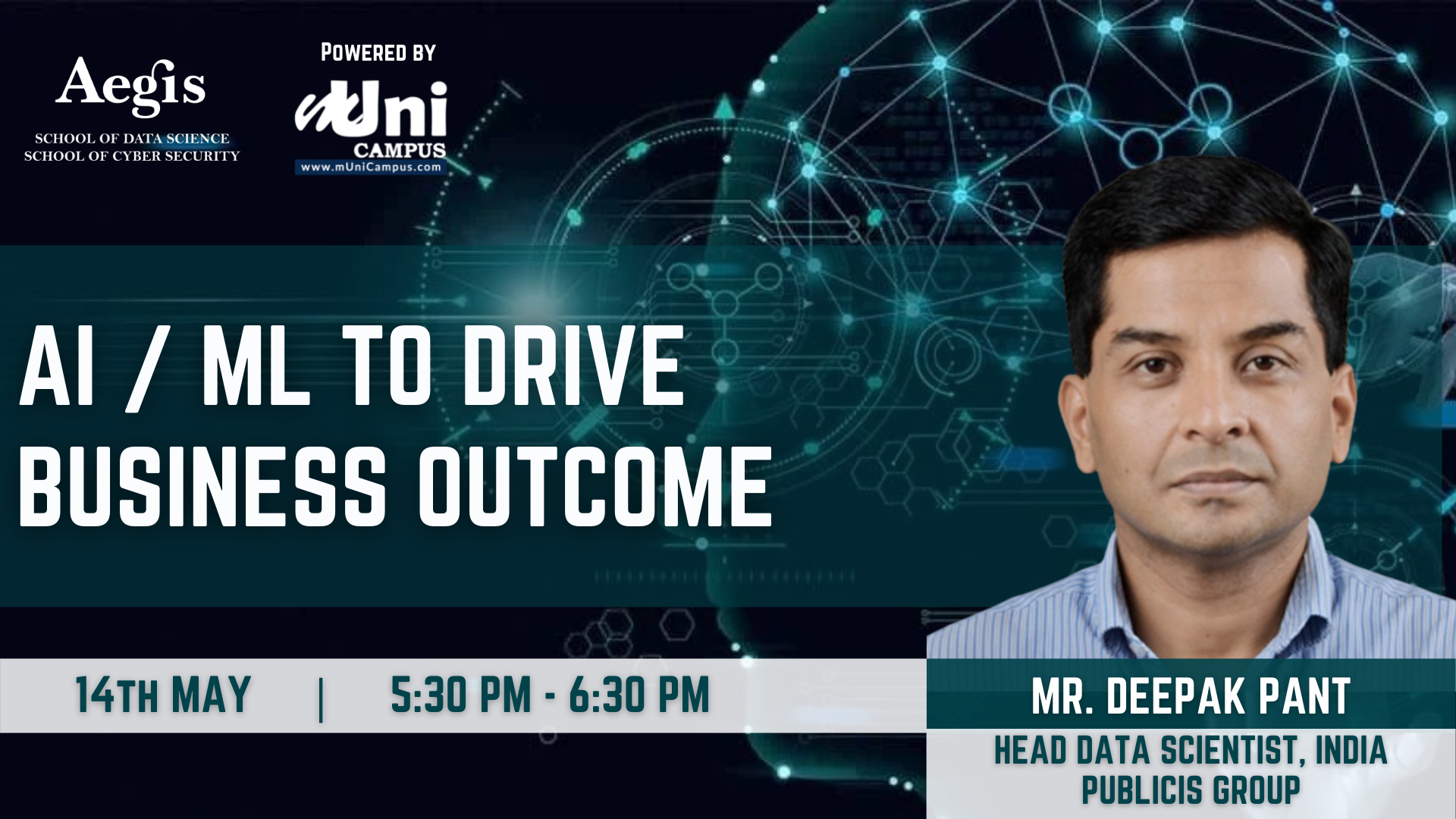 Industry Session with Mr. Deepak Pant - Head Data Science - India, Publicis Groupe