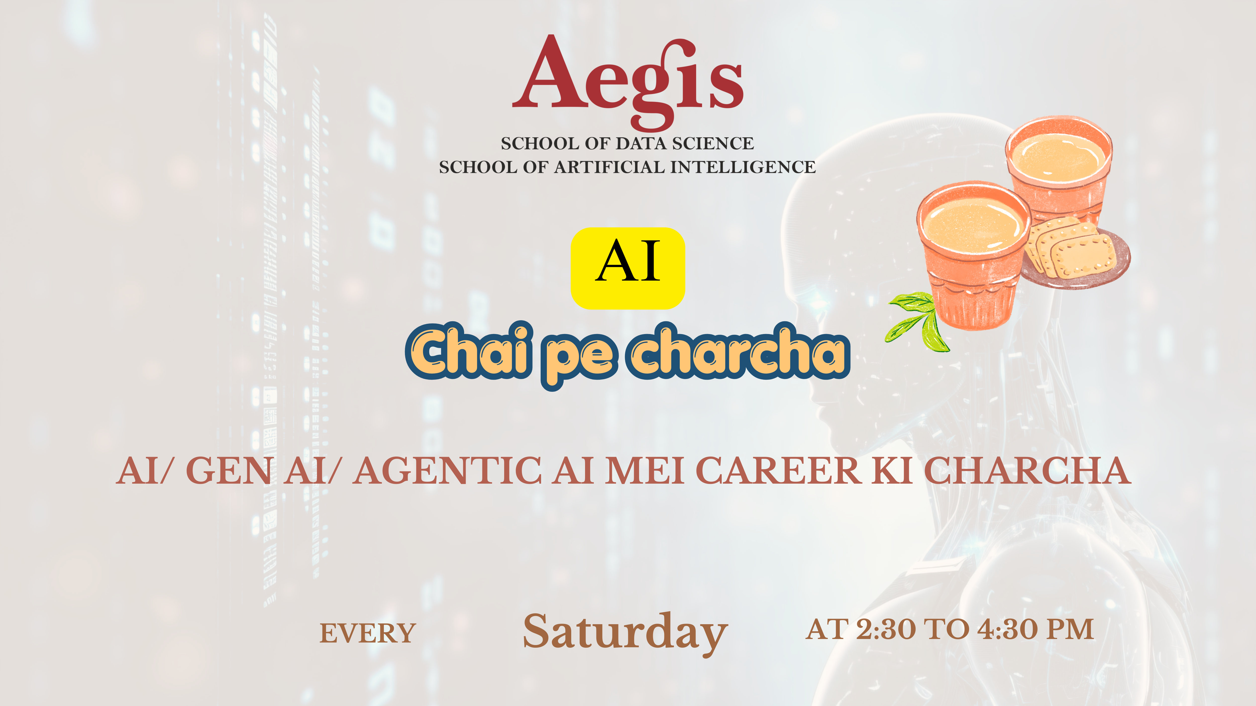 AI Chai Pe Charcha | Aegis School of Data Science & AI